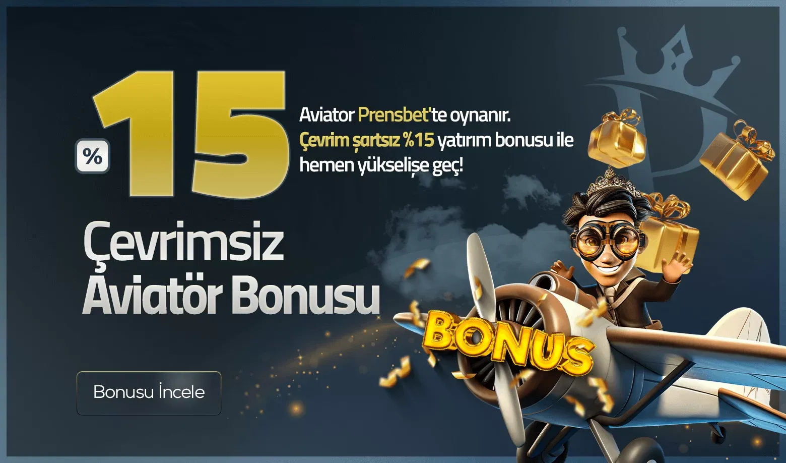 %15 Çevrimsiz Aviator Yatırım Bonusu Fırsatı