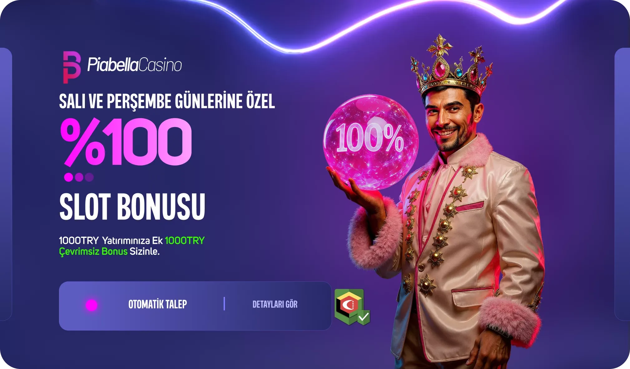 %100 Çevrimsiz Slot Bonusu