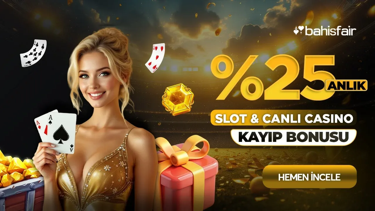 %25 Anlık Slot & Canlı Casino Kayıp Bonusu
