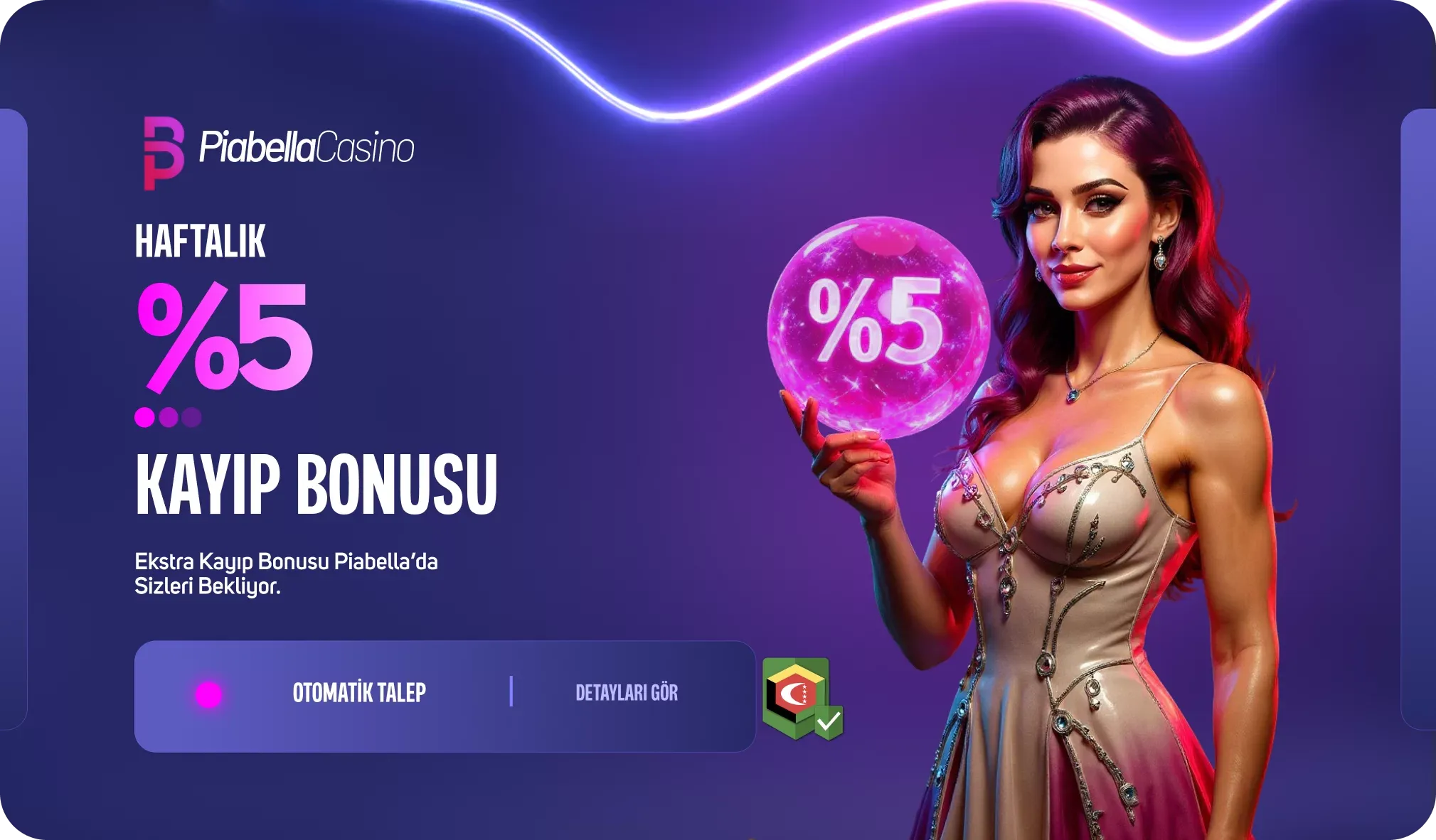 %5 Haftalık Kayıp Bonusu
