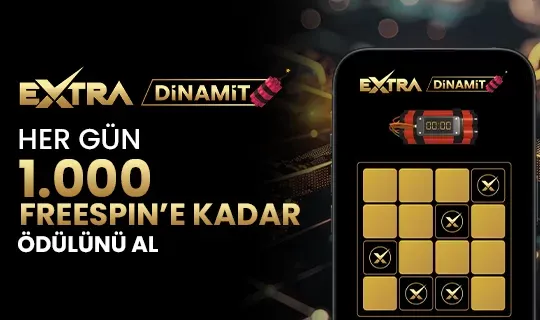 Extradinamit İle Her Gün 1.000 Free Spin