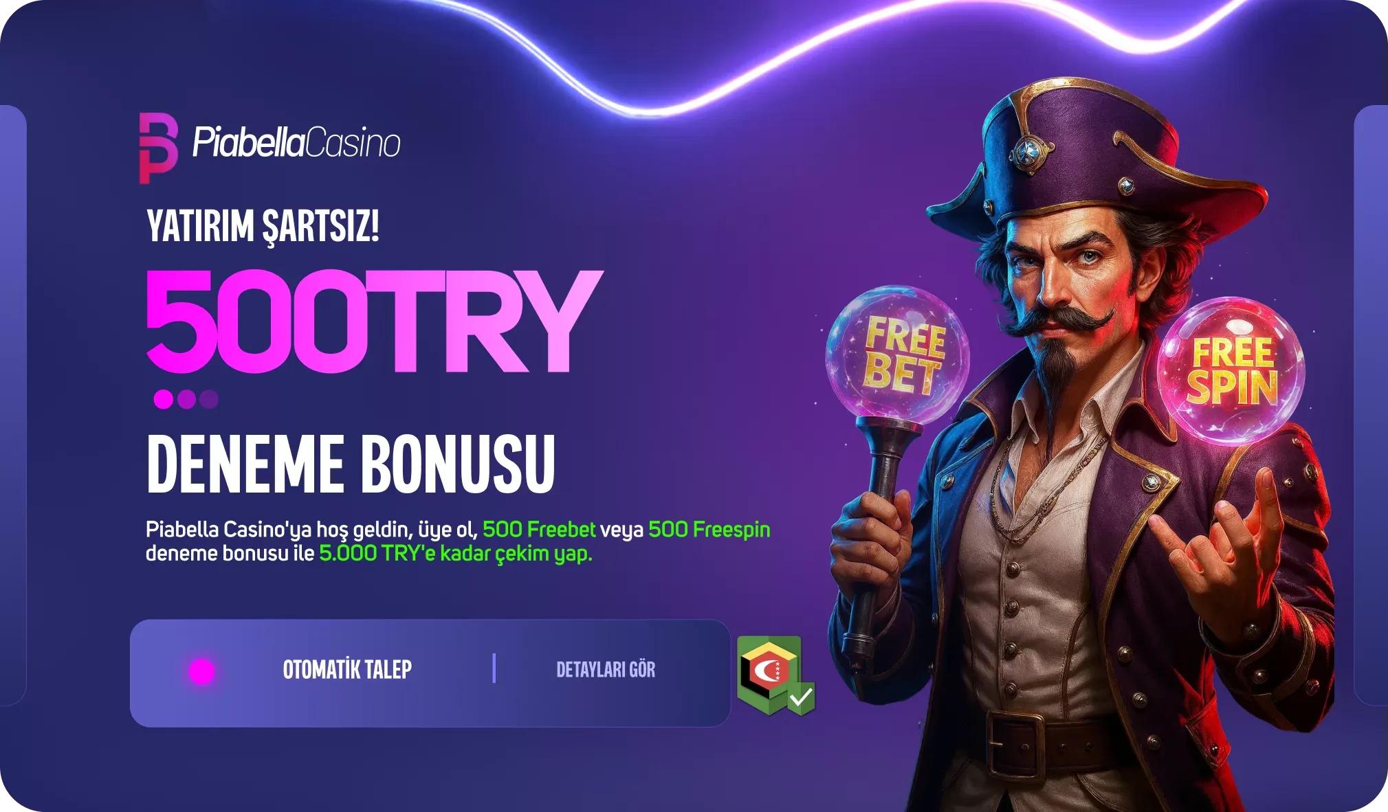 Yatırım Şartsız 500 Tl Deneme Bonusu